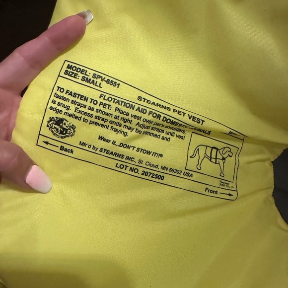 Stearns pet life vest - Picture 2 of 6